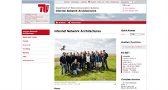 Desktop Screenshot of inet.tu-berlin.de