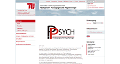 Desktop Screenshot of paedpsy.tu-berlin.de