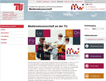 Tablet Screenshot of medienwissenschaft.tu-berlin.de