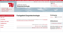 Tablet Screenshot of enzymtechnologie.tu-berlin.de
