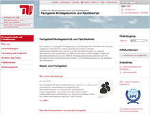 Tablet Screenshot of mf.tu-berlin.de