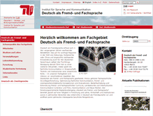 Tablet Screenshot of daf.tu-berlin.de