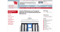 Desktop Screenshot of mpm.tu-berlin.de