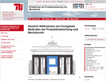 Tablet Screenshot of mpm.tu-berlin.de