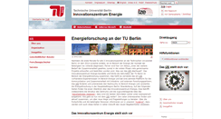 Desktop Screenshot of energie.tu-berlin.de