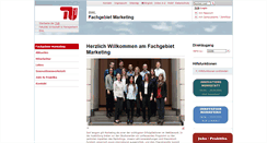 Desktop Screenshot of marketing.tu-berlin.de