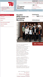Mobile Screenshot of marketing.tu-berlin.de