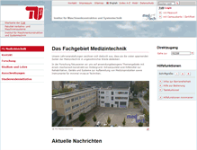Tablet Screenshot of medtech.tu-berlin.de