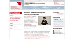 Desktop Screenshot of behindertenberatung.tu-berlin.de