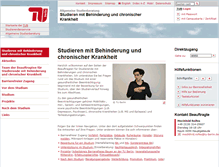 Tablet Screenshot of behindertenberatung.tu-berlin.de