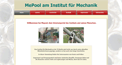 Desktop Screenshot of mepoolserver.pi.tu-berlin.de