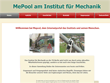 Tablet Screenshot of mepoolserver.pi.tu-berlin.de