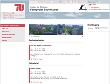 Tablet Screenshot of bodenkunde.tu-berlin.de