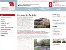 Tablet Screenshot of physik.tu-berlin.de