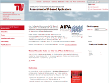 Tablet Screenshot of aipa.tu-berlin.de