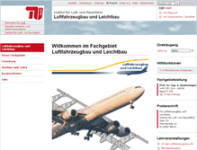 Tablet Screenshot of luftbau.tu-berlin.de