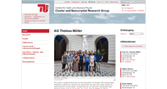 Desktop Screenshot of cluster-ag.tu-berlin.de