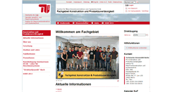 Desktop Screenshot of kup.tu-berlin.de