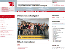 Tablet Screenshot of kup.tu-berlin.de