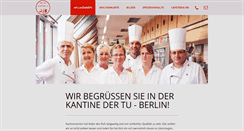 Desktop Screenshot of personalkantine.personalabteilung.tu-berlin.de