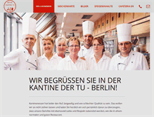Tablet Screenshot of personalkantine.personalabteilung.tu-berlin.de