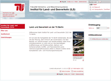 Tablet Screenshot of ils.tu-berlin.de