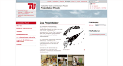 Desktop Screenshot of pl-physik.tu-berlin.de