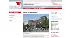 Desktop Screenshot of math.tu-berlin.de