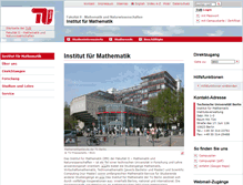 Tablet Screenshot of math.tu-berlin.de