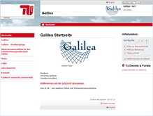 Tablet Screenshot of galilea.tu-berlin.de