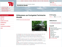 Tablet Screenshot of akustik.tu-berlin.de
