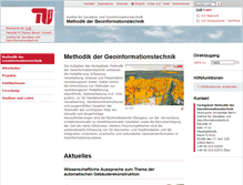 Tablet Screenshot of gis.tu-berlin.de