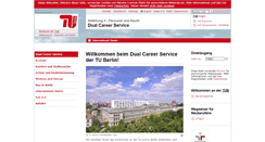 Desktop Screenshot of dualcareer.tu-berlin.de
