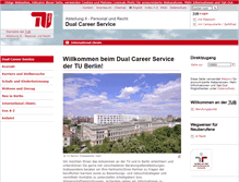 Tablet Screenshot of dualcareer.tu-berlin.de
