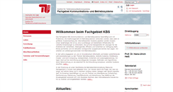 Desktop Screenshot of kbs.tu-berlin.de