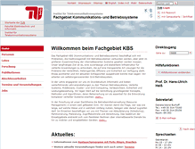 Tablet Screenshot of kbs.tu-berlin.de