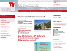 Tablet Screenshot of ewi.tu-berlin.de
