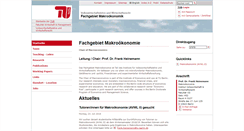 Desktop Screenshot of macroeconomics.tu-berlin.de