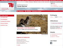Tablet Screenshot of career.tu-berlin.de