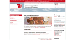 Desktop Screenshot of finanzen.tu-berlin.de