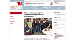 Desktop Screenshot of mikrobiologie.tu-berlin.de