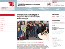 Tablet Screenshot of mikrobiologie.tu-berlin.de