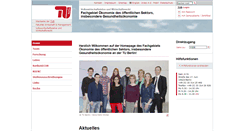 Desktop Screenshot of finance.tu-berlin.de