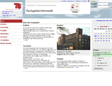 Tablet Screenshot of fginfo.tu-berlin.de